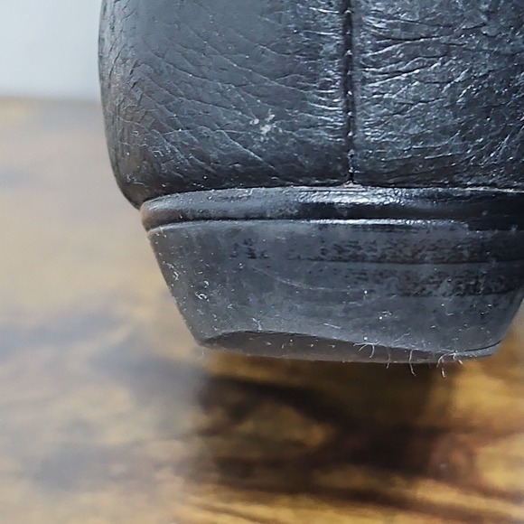 Womens Steve Madden Black Leather Knee High Boots Slouchy Buckle Sz 8 Goth - Picture 6 of 12